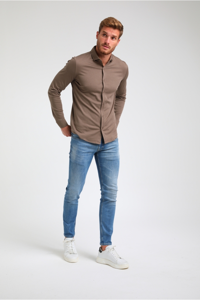 PREMIUM OVERHEMD 333510 DEEP TAUPE
